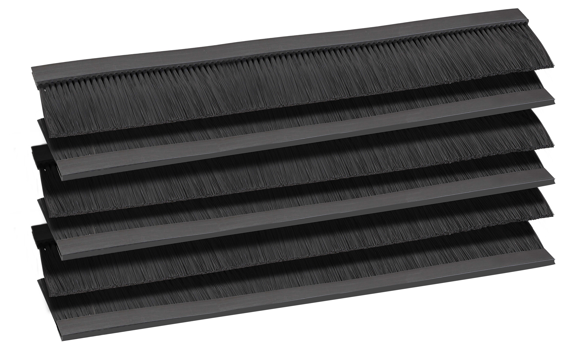 Sei Spazzole Ingresso Cavi per Armadio Rack 380 mm