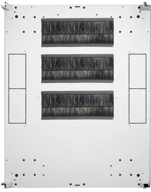 Sei Spazzole Ingresso Cavi per Armadio Rack 380 mm - immagine 3
