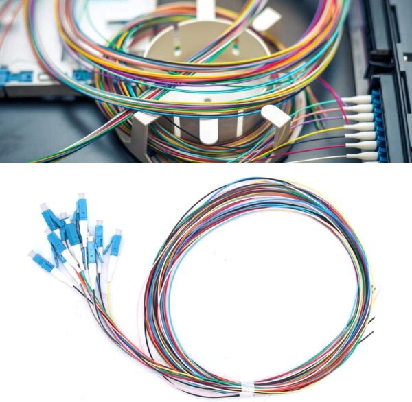 Set 12 Pigtail Fibra Ottica Monomodale OS2 LC 9/125 2 m - immagine 4
