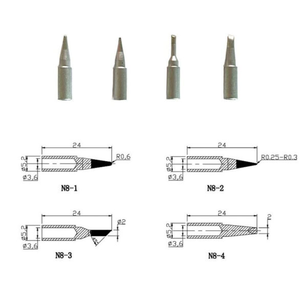 Set Punte di Saldatura per Stazione di Saldatura I-TOOL-SD-8961A - immagine 3