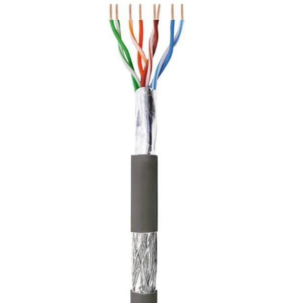 Matassa SF/UTP Cavo Cat.5E CCA 100m Rigido da Esterno Nero - immagine 2