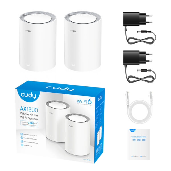 Sistema Wi-Fi 6 Mesh AX1800 Dual Band per Tutta la Casa, M1800 2pz - immagine 9
