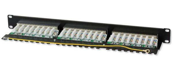 Pannello Patch STP 24 Posti RJ45 Cat.6 Techly - immagine 3