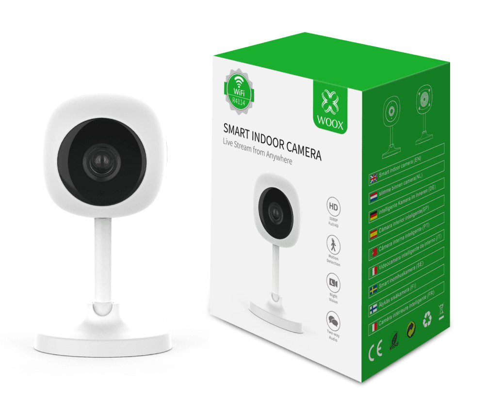 Smart Camera WiFi Full HD 2 MP Controllo Vocale Alexa Google, R4114 - immagine 2