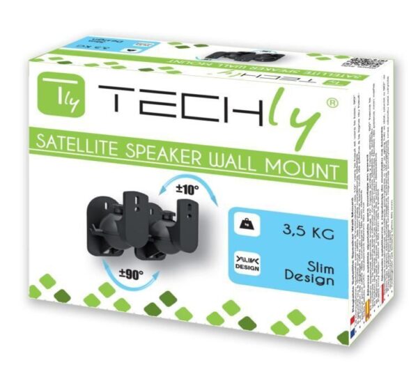 Coppia Staffe Speakers a Parete Universali Regolabili - immagine 2
