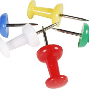 Spilli Colorati Puntine con Testina per Lavagne in Sughero 20 pz