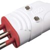 Spina Mobile in Gomma 16A 2P+T 250V Bianco