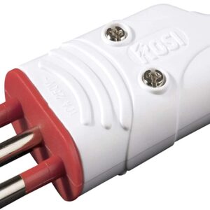 Spina Mobile in Gomma 16A 2P+T 250V Bianco