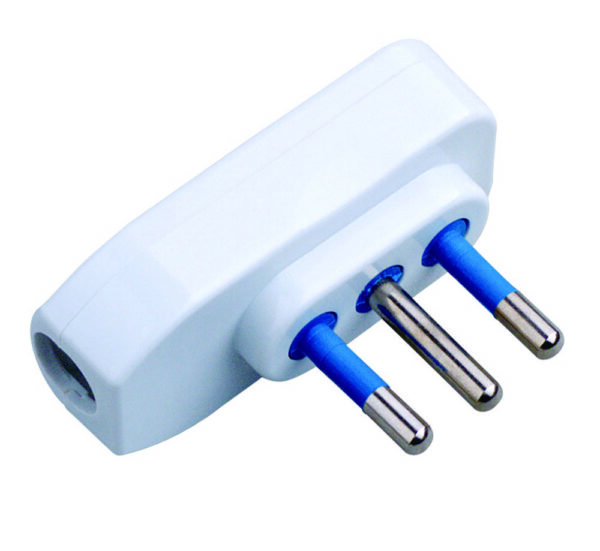 Spina ribassata 2P+T 10A Bianco - immagine 2