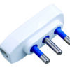 Spina ribassata 2P+T 16A Bianco - immagine 2