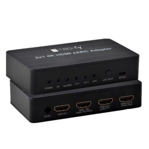 Switch HDMI 2.0 2x1 4K@60Hz con Splitter Audio eARC/ARC per Soundbar