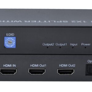 Splitter HDMI 2.1 8K 1 in 2 out con SPDIF e Audio 3.5mm Stereo