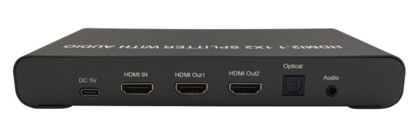 Splitter HDMI 2.1 8K 1 in 2 out con SPDIF e Audio 3.5mm Stereo - immagine 5