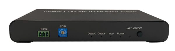 Splitter HDMI 2.1 8K 1 in 2 out con SPDIF e Audio 3.5mm Stereo - immagine 4
