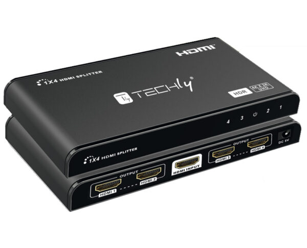Splitter HDMI 4K 60Hz HDR 3D 4 vie - immagine 3