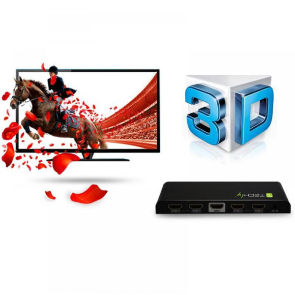 Splitter HDMI 4K UHD 3D 4 vie - immagine 5