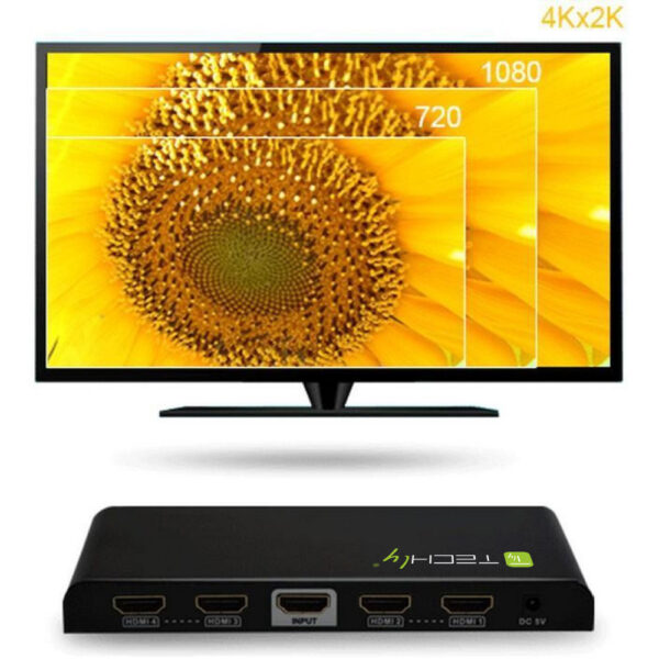 Splitter HDMI 4K UHD 3D 4 vie - immagine 8