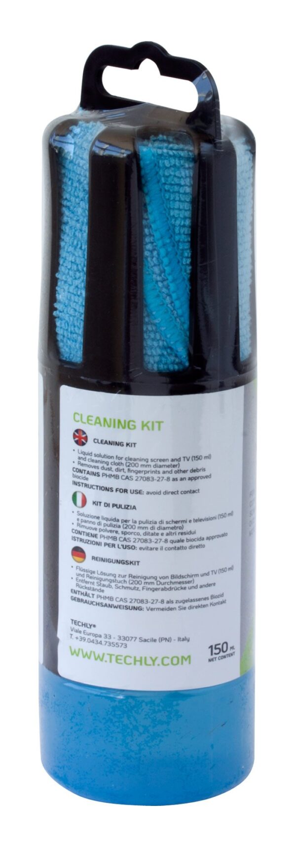 Spray di Pulizia per Monitor LCD con Panno in Microfibra Azzurro - immagine 3