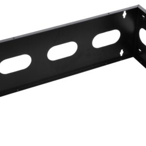 Staffa di Montaggio da Muro 19'' Easyline 4U con 3 Fori Nero