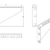 Staffa 3U per installazione verticali apparecchiature rack 19'' - immagine 3