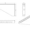 Staffa 3U per installazione verticali apparecchiature rack 19'' - immagine 4