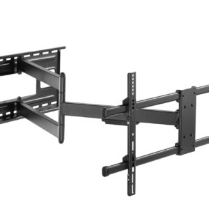 Staffa a Muro Braccio Estensibile fino a 1015 mm per LCD 43-80'' Nero