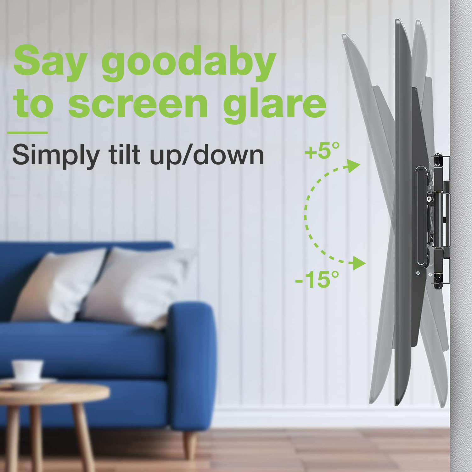 Staffa a Muro con Doppio Braccio per TV LCD 42-75'' Full-Motion - immagine 5