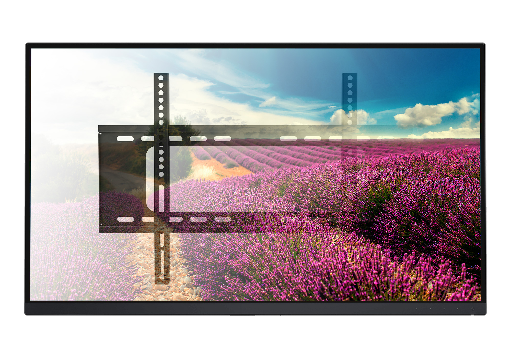 Staffa a Muro Fissa Slim TV LED LCD 30-70'' Nero - immagine 5