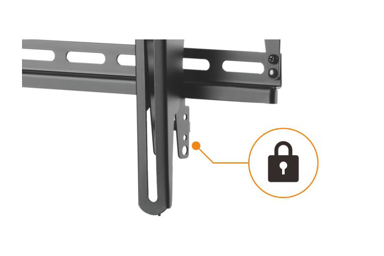 Staffa a muro fissa TV LED LCD 32-70'' robusta e pieghevole - immagine 4