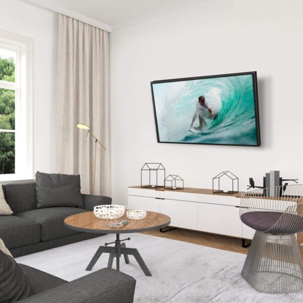 Staffa a muro inclinabile TV LED LCD 32-70'' robusta e pieghevole - immagine 4