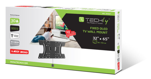 Staffa a Muro Slim per OLED TV 32-65'' Nero - immagine 2