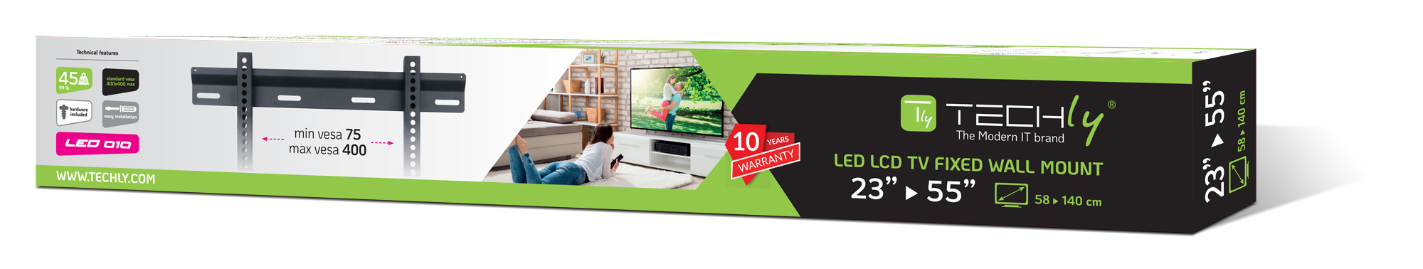 Staffa a Muro Ultra Slim TV LED LCD 23-55'' - immagine 2