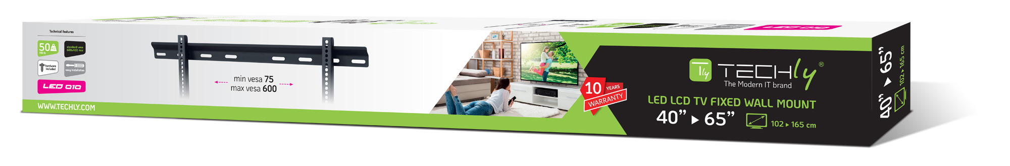 Staffa a Muro Ultra Slim TV LED LCD 40-65'' - immagine 2