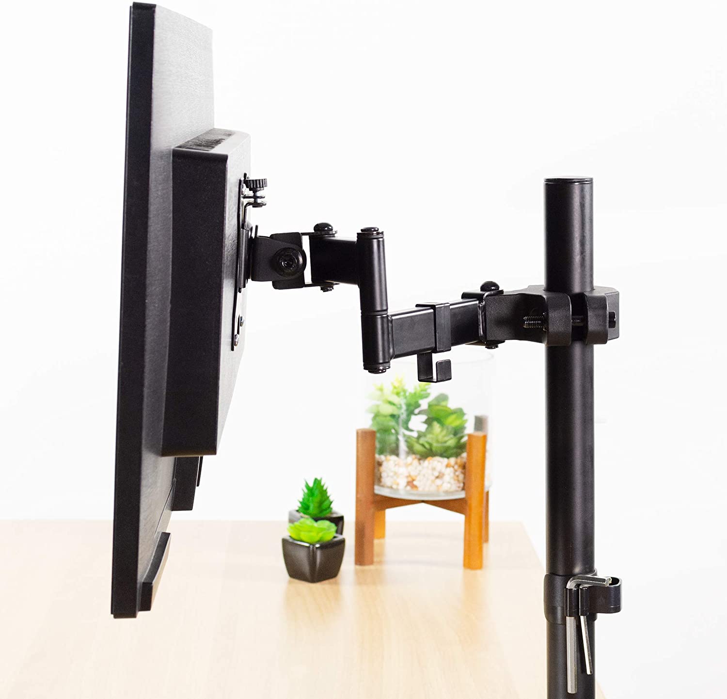 Staffa per Fissaggio a Palo TV LED/LCD 17-32'' Nero - immagine 6