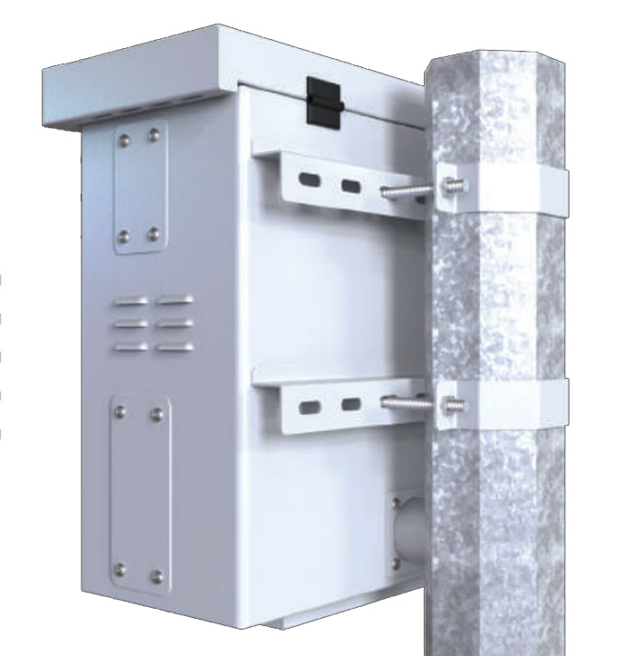 Staffe Orizzontali per Montaggio a Palo per Rack IP65 - immagine 2