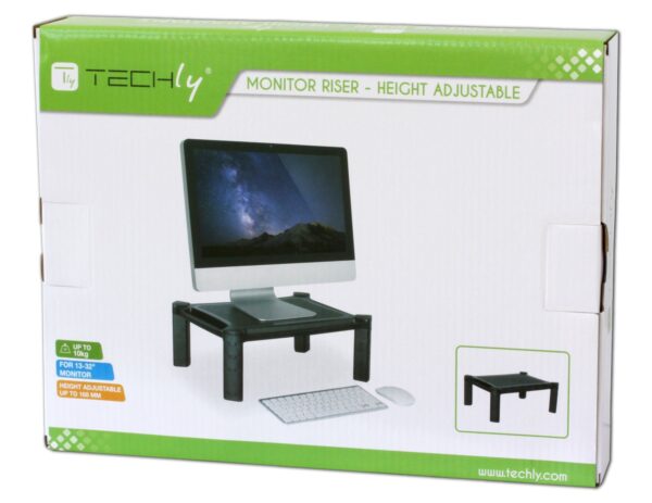 Supporto da Scrivania Monitor Notebook Laptop con Altezza Regolabile - immagine 2