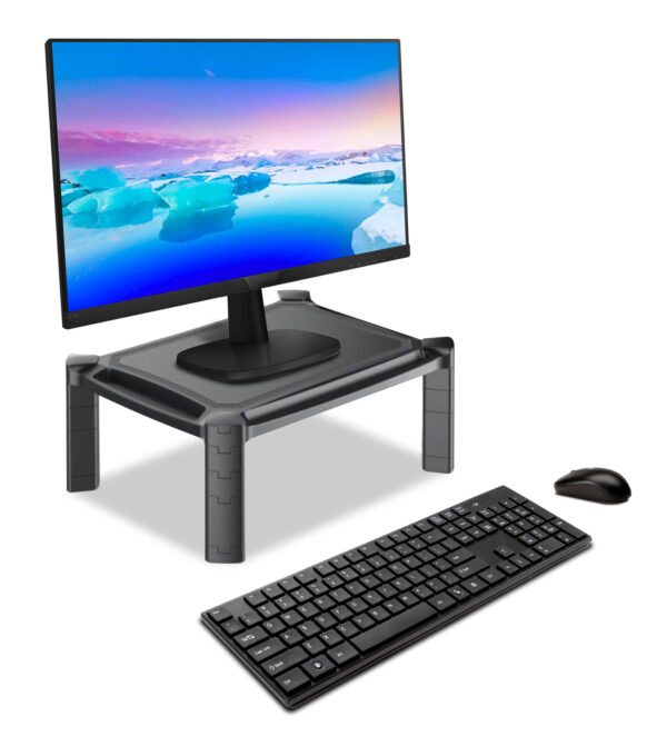 Supporto da Scrivania Monitor Notebook Laptop con Altezza Regolabile