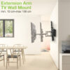 Supporto a Muro Extra Long Full Motion per TV 42-80'' - immagine 6