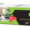 Supporto a Muro Fisso Slim per TV LED LCD 23-55'' Nero - immagine 2