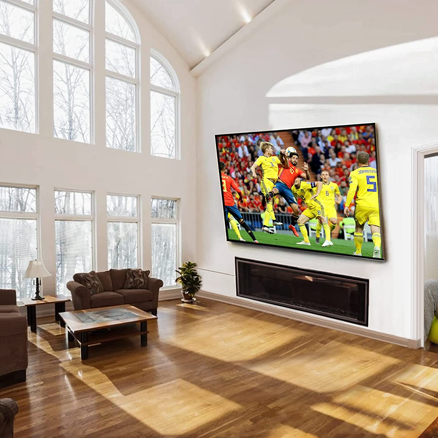 Supporto a Muro Inclinabile per TV LED LCD 42-80'' Nero - immagine 3