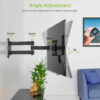 Supporto a Muro per TV LED LCD 13-30'' Full-Motion Nero - immagine 7