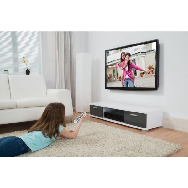 Supporto a muro per TV LED LCD 19-37'' inclinabile 3 snodi nero - immagine 6
