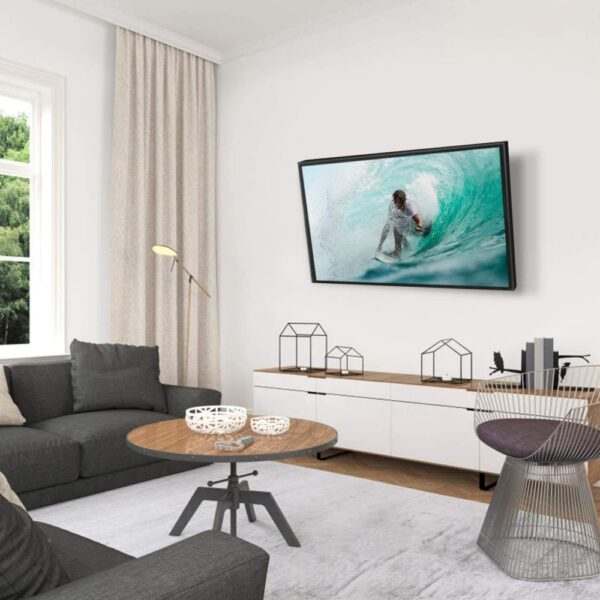 Supporto a muro per TV LED LCD 19 - 37'' inclinabile 1 snodo Nero - immagine 10