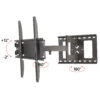Supporto a Muro per TV LED LCD 23-55'' Estensibile Slim Full-Motion - immagine 3