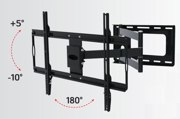 Supporto a Muro Slim per TV LED LCD 32-70'' Nero - immagine 3