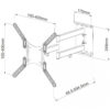Supporto a Muro Ultra Slim per TV LED LCD 23-55'' Bianco - immagine 3