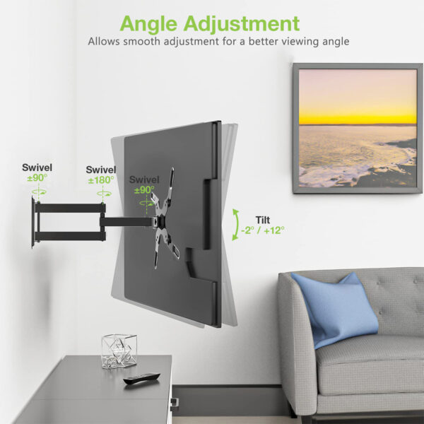 Supporto a Muro Ultra Slim per TV LED LCD 23-55'' Nero - immagine 7