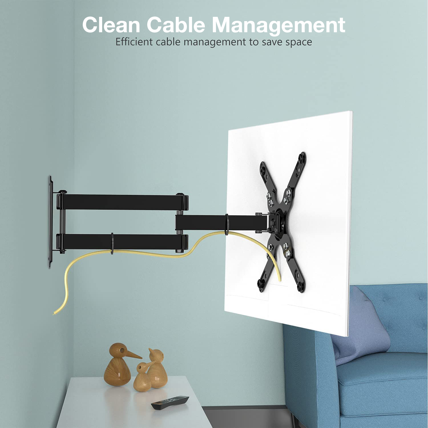 Supporto a Muro Ultra Slim per TV LED LCD 23-55'' Nero - immagine 8