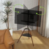 Supporto a Pavimento Cavalletto Tripod per TV LCD/LED/Plasma 32-65'' con Mensola - immagine 10