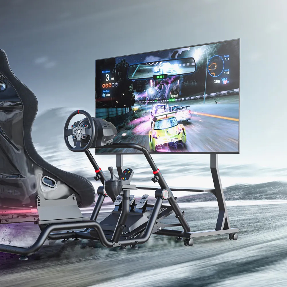 Supporto a Pavimento con Mensola per TV LCD/LED/Plasma 45-90'' - immagine 4